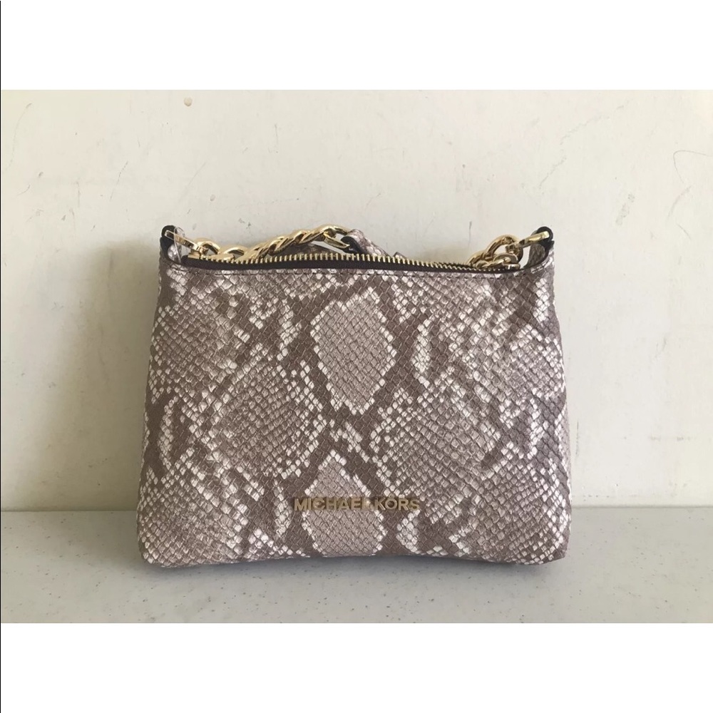 Michael Kors Bedford Sand Leather Crossbody